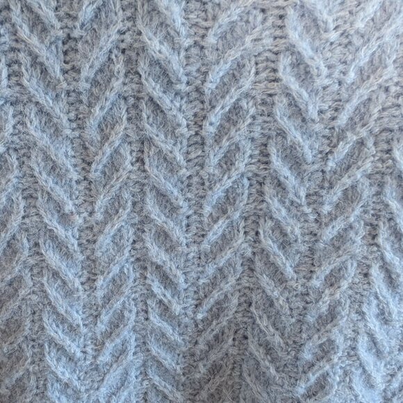 Zara Sweater Vest Light Blue Size Small Wool Blend Academia Preppy - Picture 6 of 11